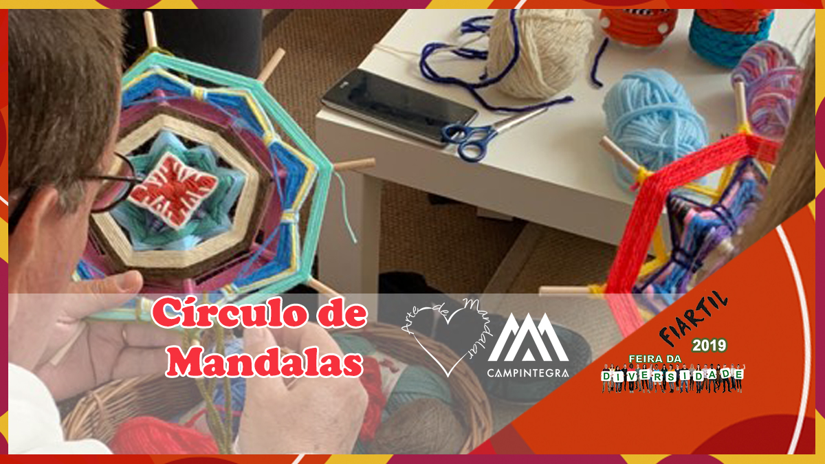 Círculo de Mandalas com Chantall & Nuno Rodrigues & Arte de Mandalar - Parceiros 3ª Feira da Diversidade